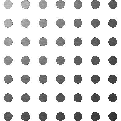 motif rond acier